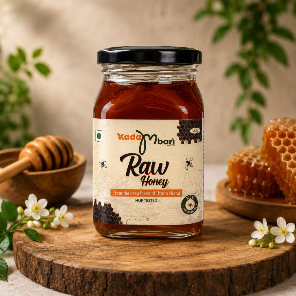 KadaMbari Raw Forest Honey 250gm Natural Honey for Daily Wellness