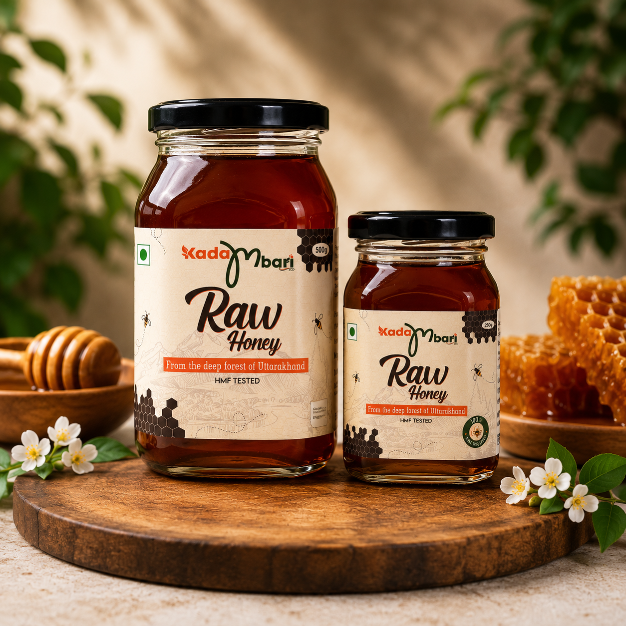 KadaMbari Raw Forest Honey Available in 250gm and 500gm Sizes