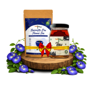 Blue tea & honey