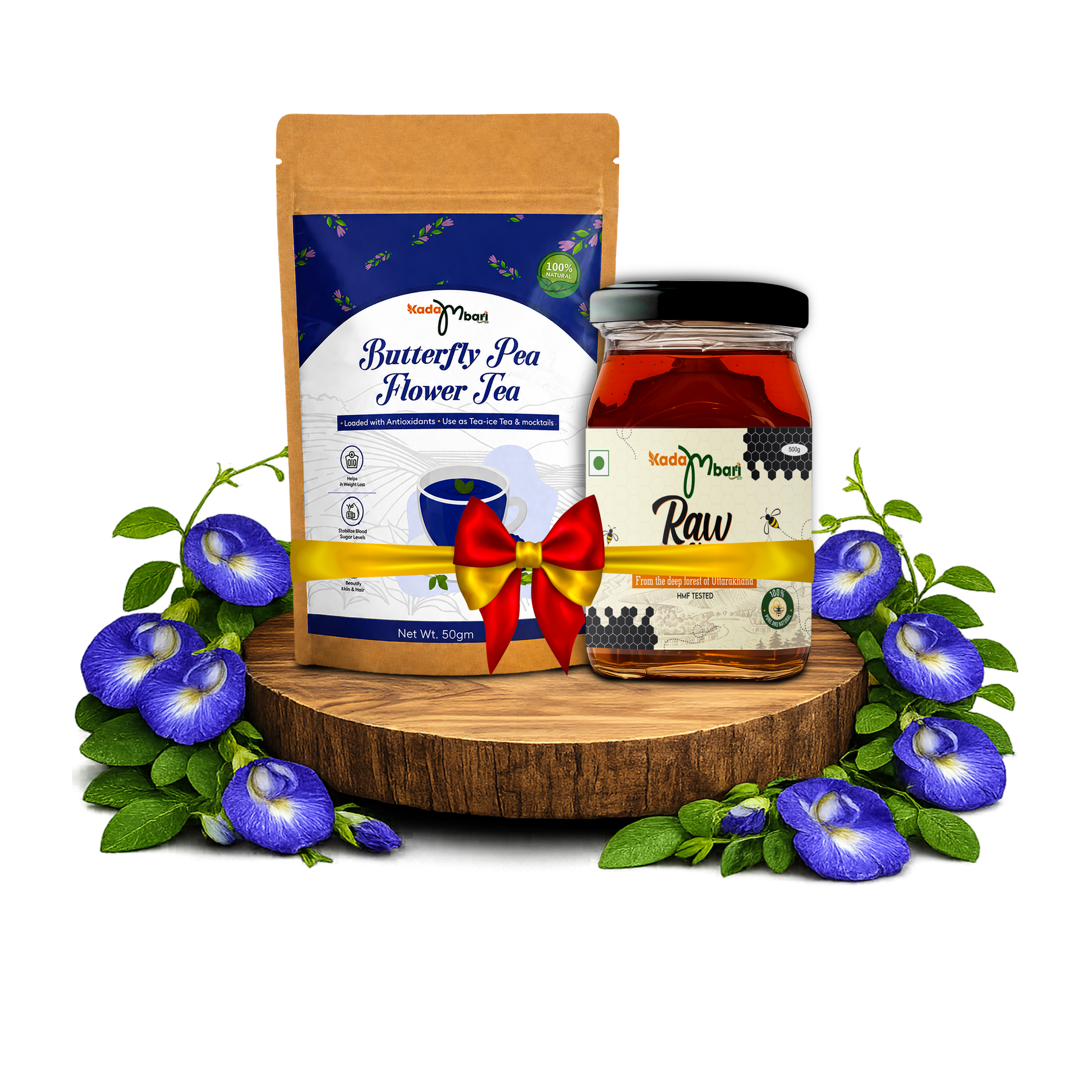 Blue tea & honey